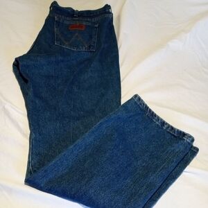 Wrangler Men's Straight Jeans - Deep Blue